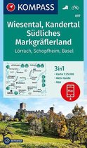 Wiesental, Kandertal, Südliches Markgräflerland 1:25 000