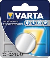 Varta Knoopcel Batterij CR2450 Lithium - 1 stuks | bol.com