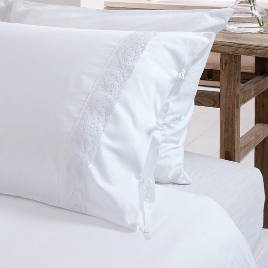 Walra Dekbedovertrek - Kingston - Wit - 200x220/20+2x60x70