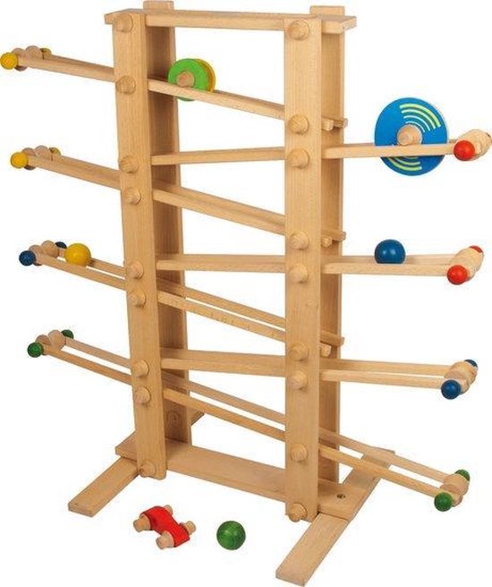 Houten knikkerbaan 3 jaar XXL 70 cm hoog! Zelf te monteren