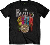 The Beatles Mens Tshirt -L- Sgt Pepper Noir
