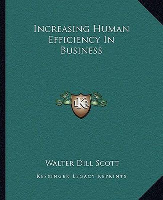 Increasing Human Efficiency in Business - cover