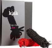 K;INK Trap Me Bondage Ropes - 2 Touwen 1 m. Rood & Zwart - BD-SM