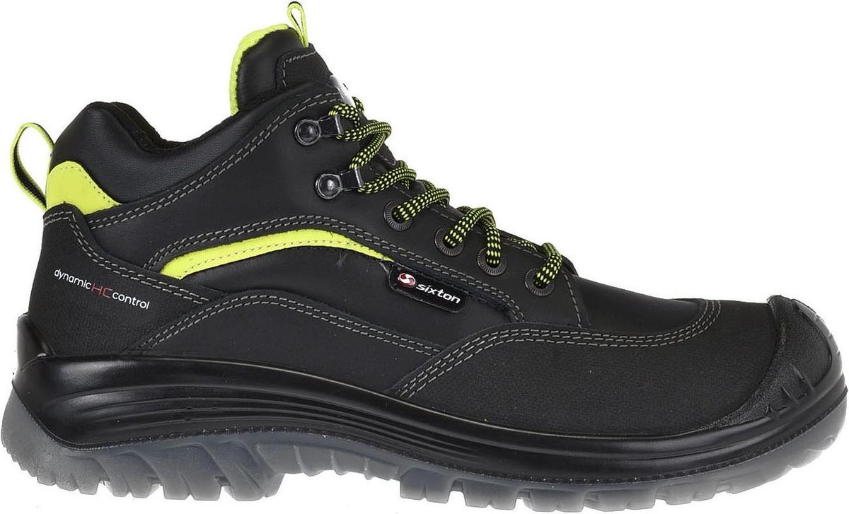 Sixton 81154-11 Montauk Hoog S3 - Zwart/Lime - 42