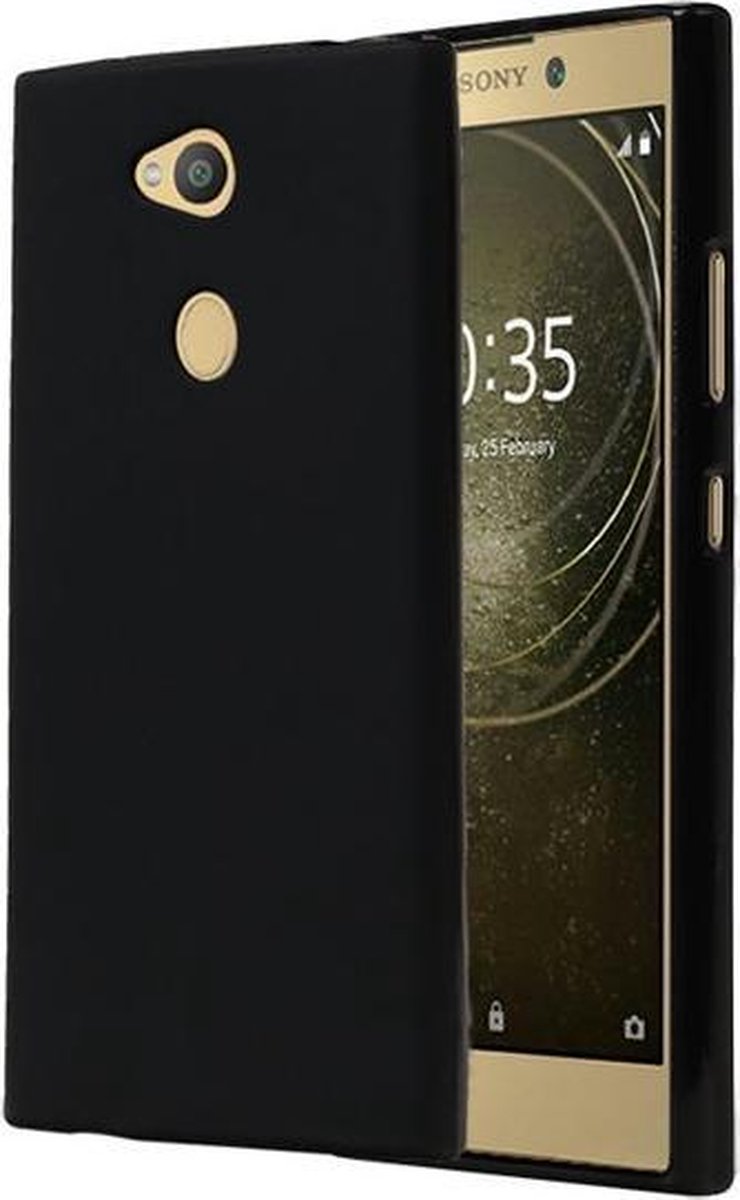 Zwart TPU back case cover Hoesje voor Sony Xperia L2