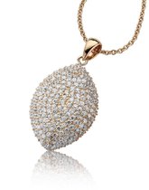 Orphelia Hanger + Ketting R/G Pave Zirc Marquise Vorm Sterling Zilver 925 Pen-2054