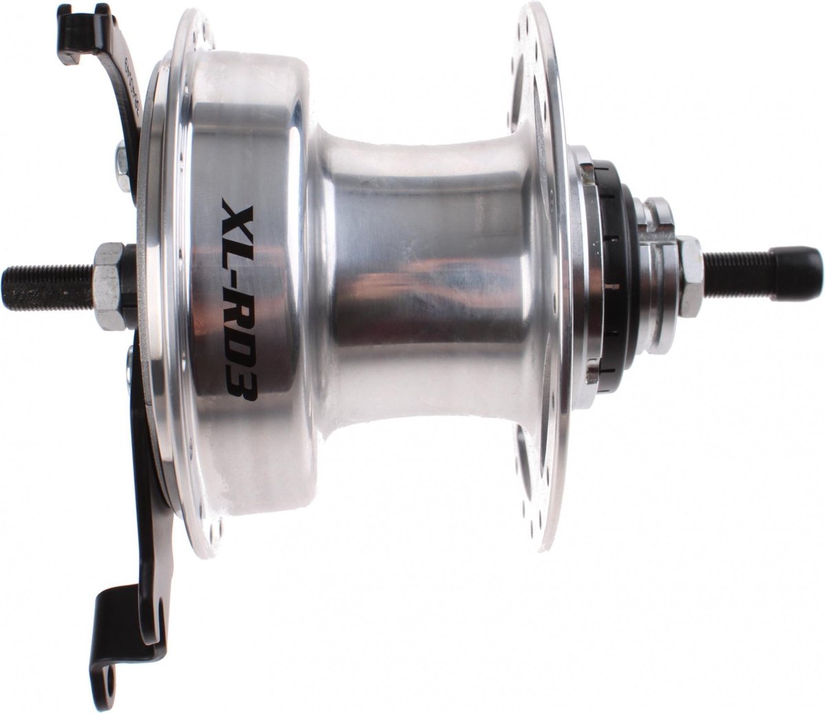 Sturmey Archer - Versnellingsnaaf - 3 snelheden - 90 mm trommelremnaaf - 36-gaats - Zilver