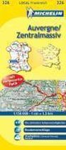 Michelin Localkarte Auvergne - Zentralmassiv 1 : 150 000