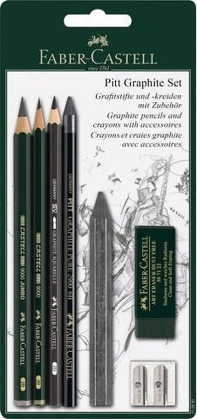 FABER-CASTELL Crayon graphite PITT GRAPHITE PURE - dureté 6B