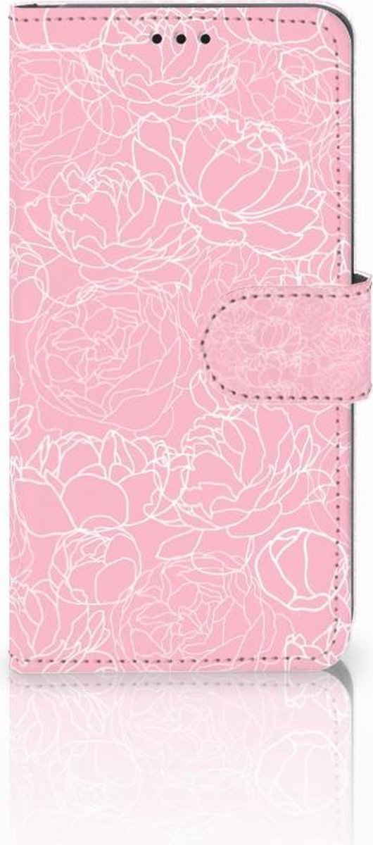 Samsung Galaxy S10 Hoesje White Flowers