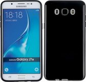 Geschikt voor Samsung Galaxy J7 2016 smartphone hoesje tpu siliconen case zwart