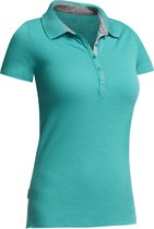 Icebreaker Tech Lite SS Polo - dames - polo - maat M - Petrol