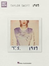 Polaroidfoto van Taylor Swift in paars T-shirt met vogels, T.S. 1989.