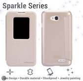 Nillkin Leather Case LG L70 (Sparkle Series gold)