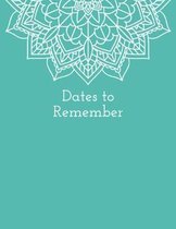 Dates to Remember Book