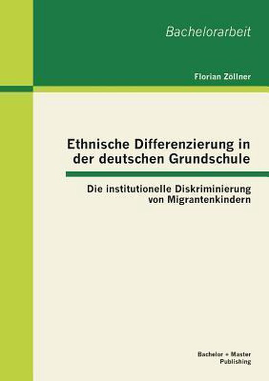 Ethnische Differenzierung in der deutschen Grundschule - cover