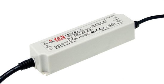 Mean Well LED Trafo 40W 24V AC/DC 1670mA 1-10V IP67 CV