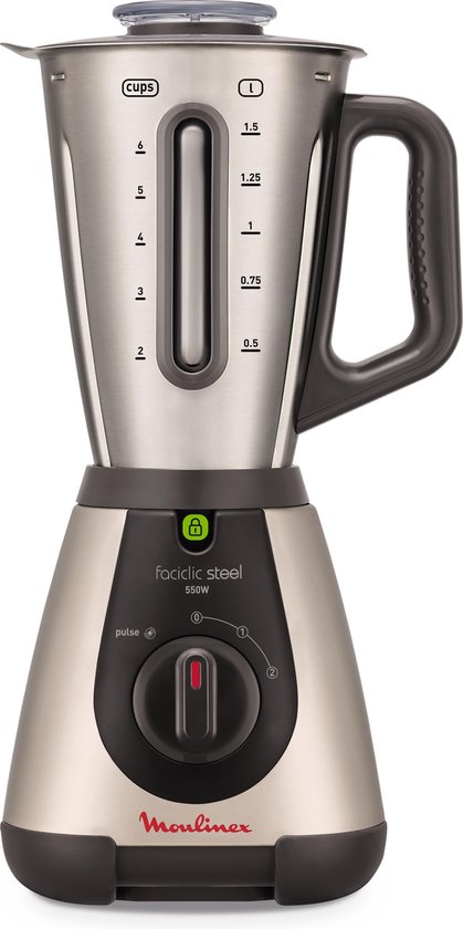 Moulinex Blender Blendforce Base Metal Inox Mixeur 800 W 5