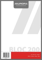 Kladblok formaat 21 x 297 cm (A4) effen