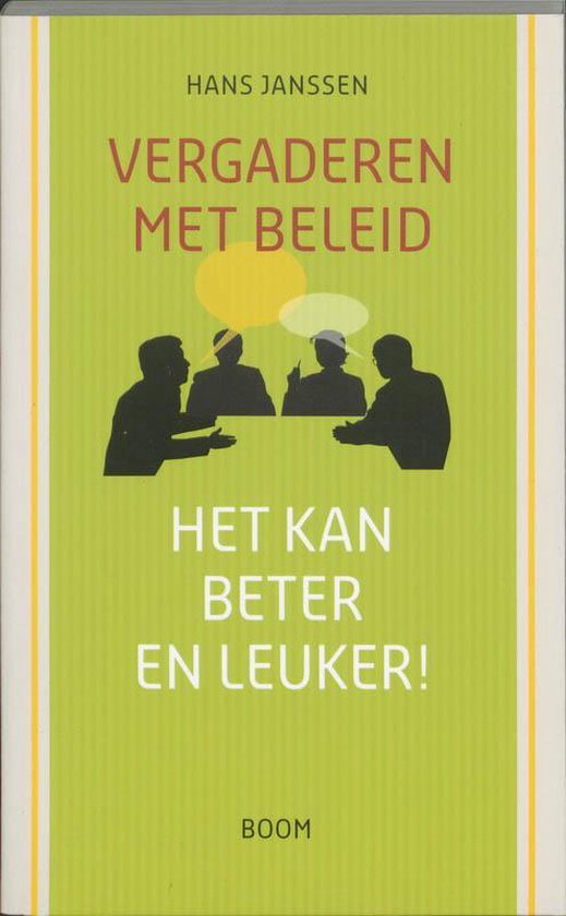 Cover van het boek 'Vergaderen met beleid' van H. Janssen