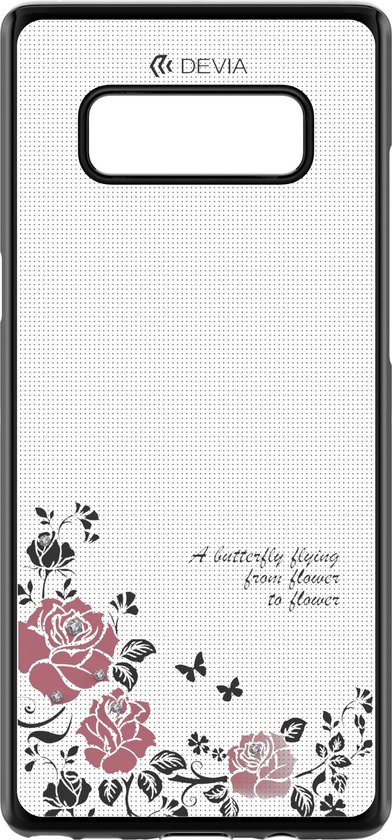 Crystal Joyous Hoesje Cover Swarovski Element + TPU voor Samsung Galaxy Note 8 - Zwart