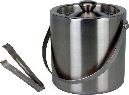 Schramm® Eiswürfelbehälter mit Deckel und Zange Weinkühler 1,3 Liter Eiseimer Eiskübel Sektkühler doppelwandig Eiskühler mit Henkel Schramm® Eiswürfelbehälter mit Deckel und Zange Weinkühler 1,3 Liter Eiseimer Eiskübel Sektkühler doppelwandig Eiskühler mit Henkel