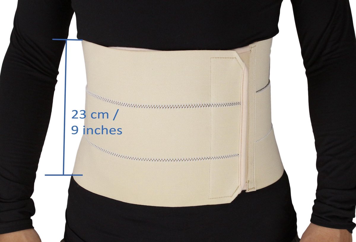 Goedkoopste OBBOmed Elastische 3 banden bandage- geeft extra steun en stevigheid aan de rug, buik en lenden - Maat XL - MB 2310NXL