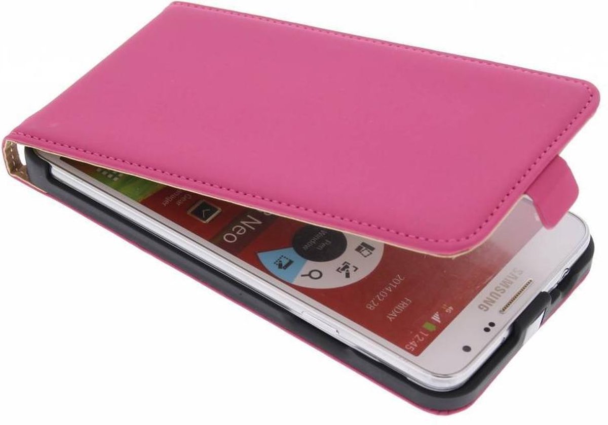 Mobiparts - fuchsia premium flipcase - Samsung Galaxy Note 3 Neo