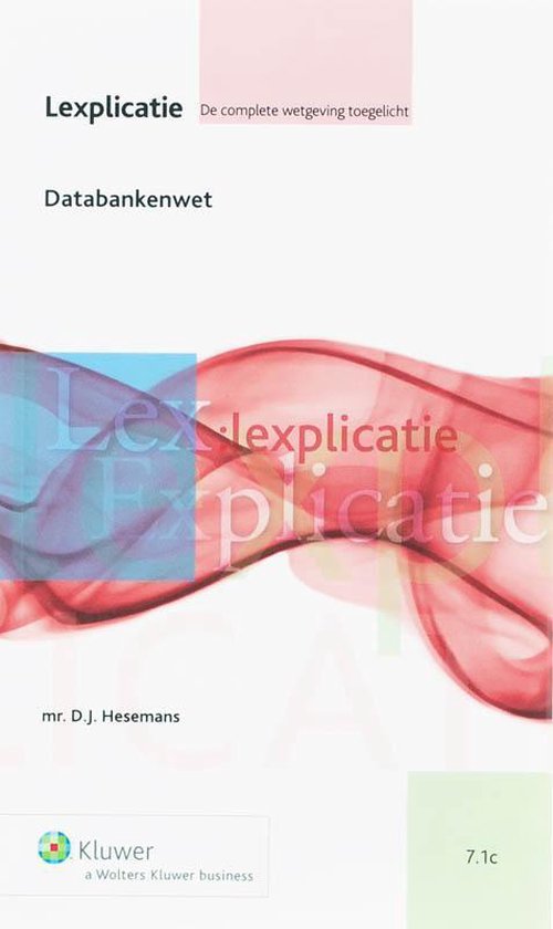 Cover van het boek 'Databankenwet / druk 1'