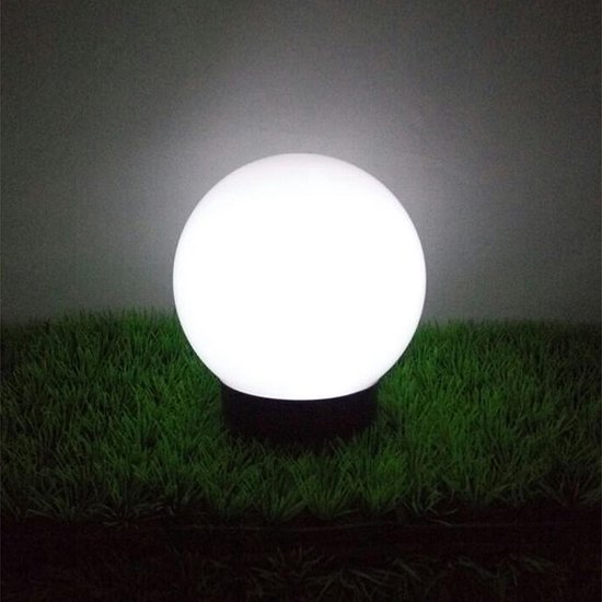 koepel entiteit lood Tuin Solar LED-lamp 30 cm wit Solar Garden Lamp Ball GB168 | bol.com