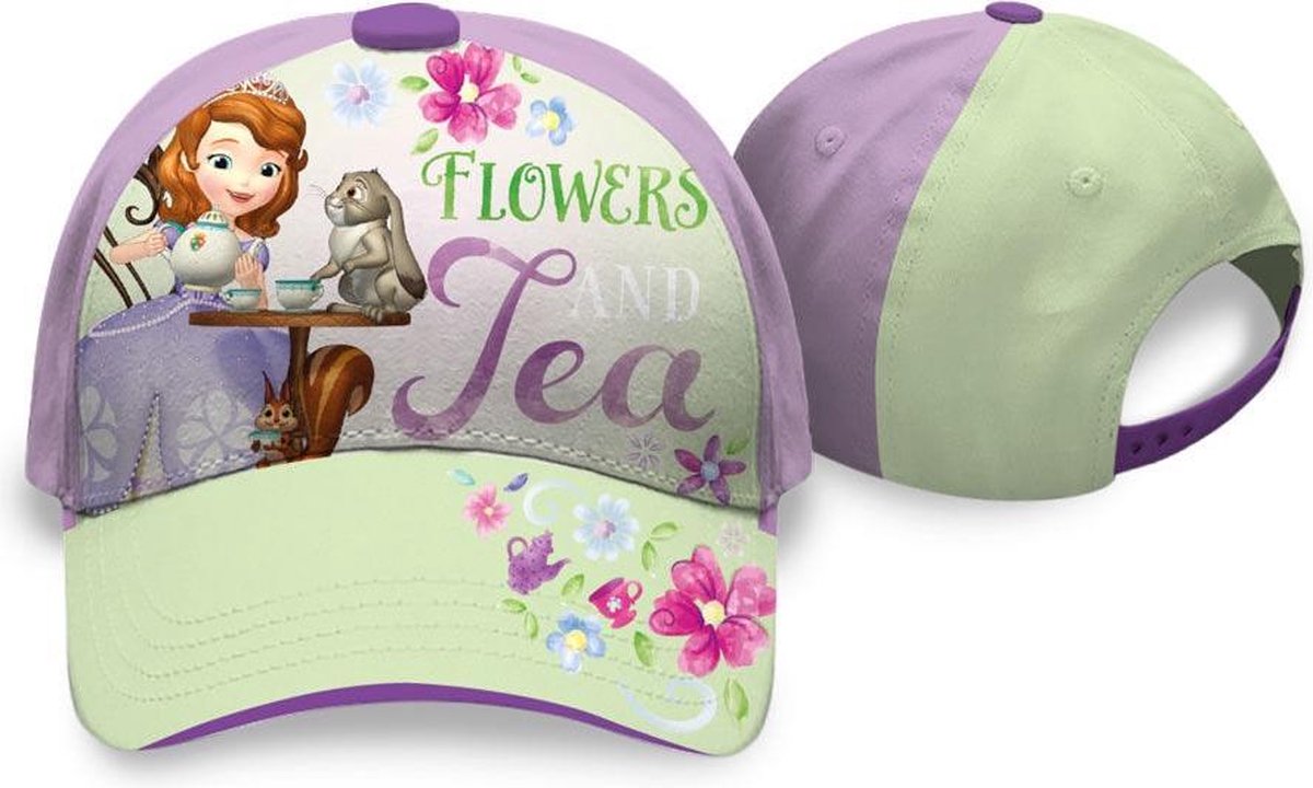Nieuwe pet van Prinses Sofia,lila/groen