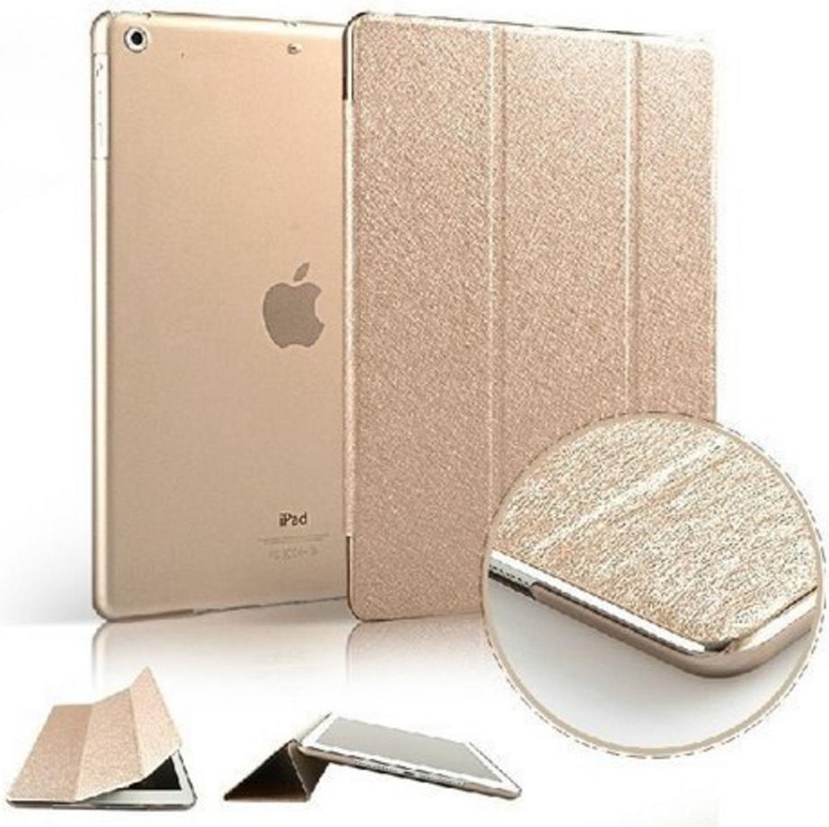 iPad Mini 2, Mini 3 Retina Smart Cover Case Texture Champagne