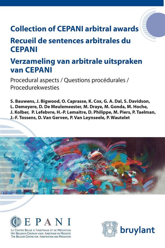 Cepani - Recueil des sentences arbitrales du Cepani / Verzam ... - cover