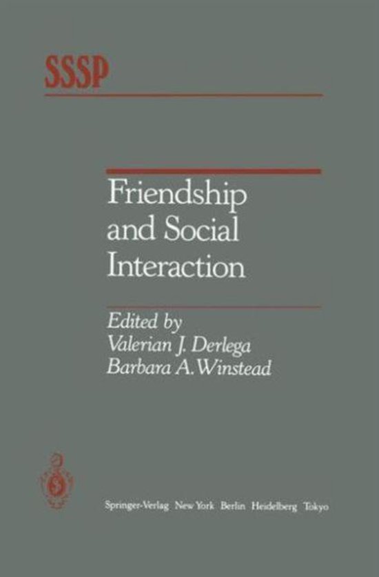 Friendship and Social Interaction - cover