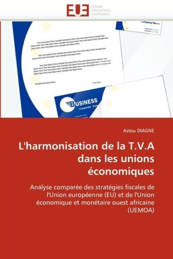 Omn.Univ.Europ.- L''harmonisation de la t.v.a dans les union ... - cover