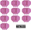 Afbeelding van het spelletje deDartshop 10 Sets (30 stuks) Ruthless flights Multipack - Fluor Roze - darts flights