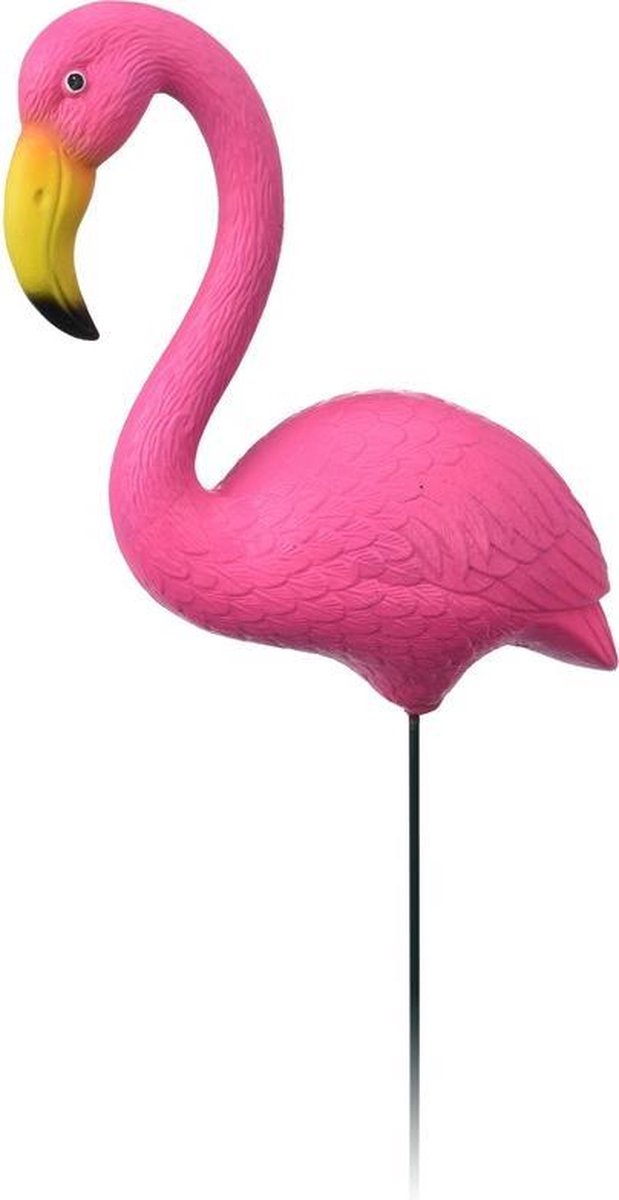 oorsprong Doctor in de filosofie reguleren Flamingo tuindecoratie van 86 cm op insteker - Dieren tuinbeeldjes | bol.com