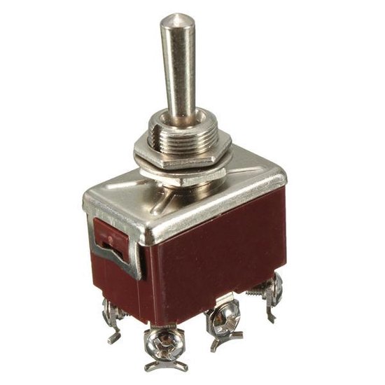20A 125V On-Off-On Double Pole Toggle Switch Double Throw DPDT Heavy ...
