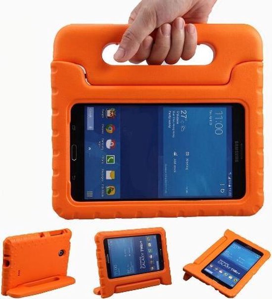 Kinder hoes Galaxy E 9.6 (T560/T561) hoesje - Oranje | bol.com