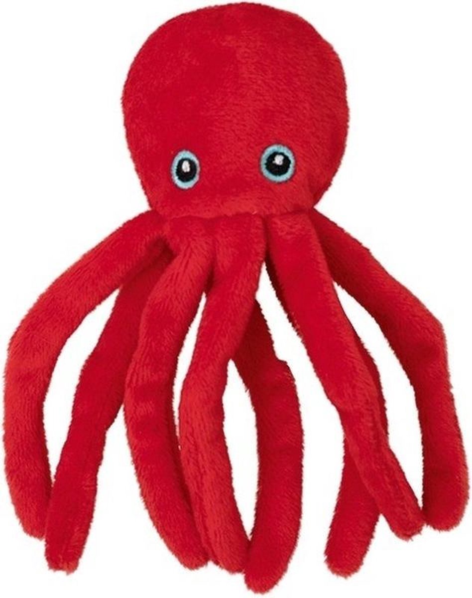 Suki Gifts pluche inktvis/octopus knuffeldier - cute eyes - blauw - 15