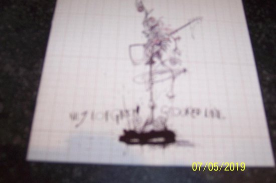 Nils Lofgren - Crooked line albumhoes met een schets van een figuur.