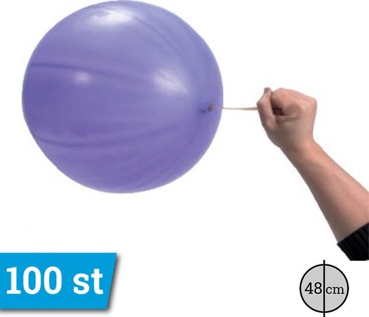 FIG10 Pastel - Punch Ballonnen ( Box Ballonnen ) met elastiek 100 stuks |  bol.com