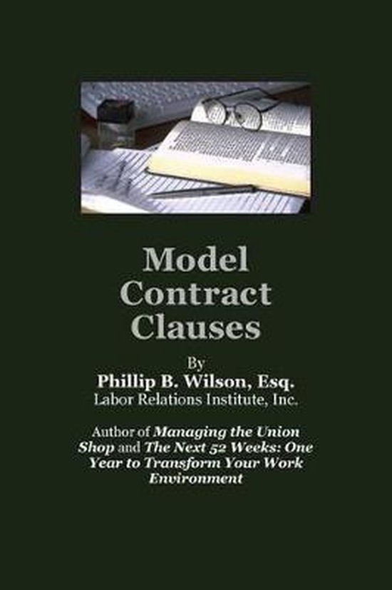 Model Contract Clauses - cover