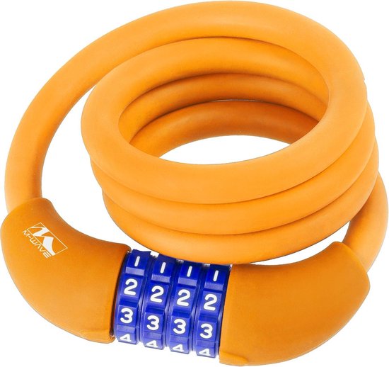 M-Wave Câble Spirale, Mixte, 12301301, Noir, 8x1.800 Mm