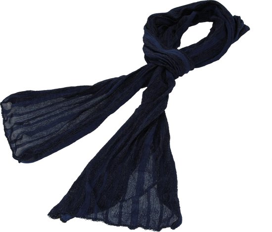 Vulkaan Verantwoordelijk persoon Afstoten Sjaal voor Dames Donkerblauw – 170cm | Stijlvolle Damessjaal | Shawl |  Fashion... | bol.com