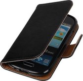 Mobieletelefoonhoesje.nl  - Samsung Galaxy S3 Mini Hoesje Zakelijke Bookstyle Zwart