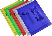 EXXO-HFP #90410 - A5 Documentenmap - Landschap model - Klitsluiting - Assorti kleuren - 1 Koffer @ 25 stuks