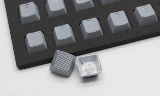 ongezond inspanning Delegatie Grey Rubber Gaming Keycaps Cherry MX (18 keys) | bol.com