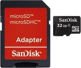 Sandisk MicroSD kaart 32 GB + fotoadapter