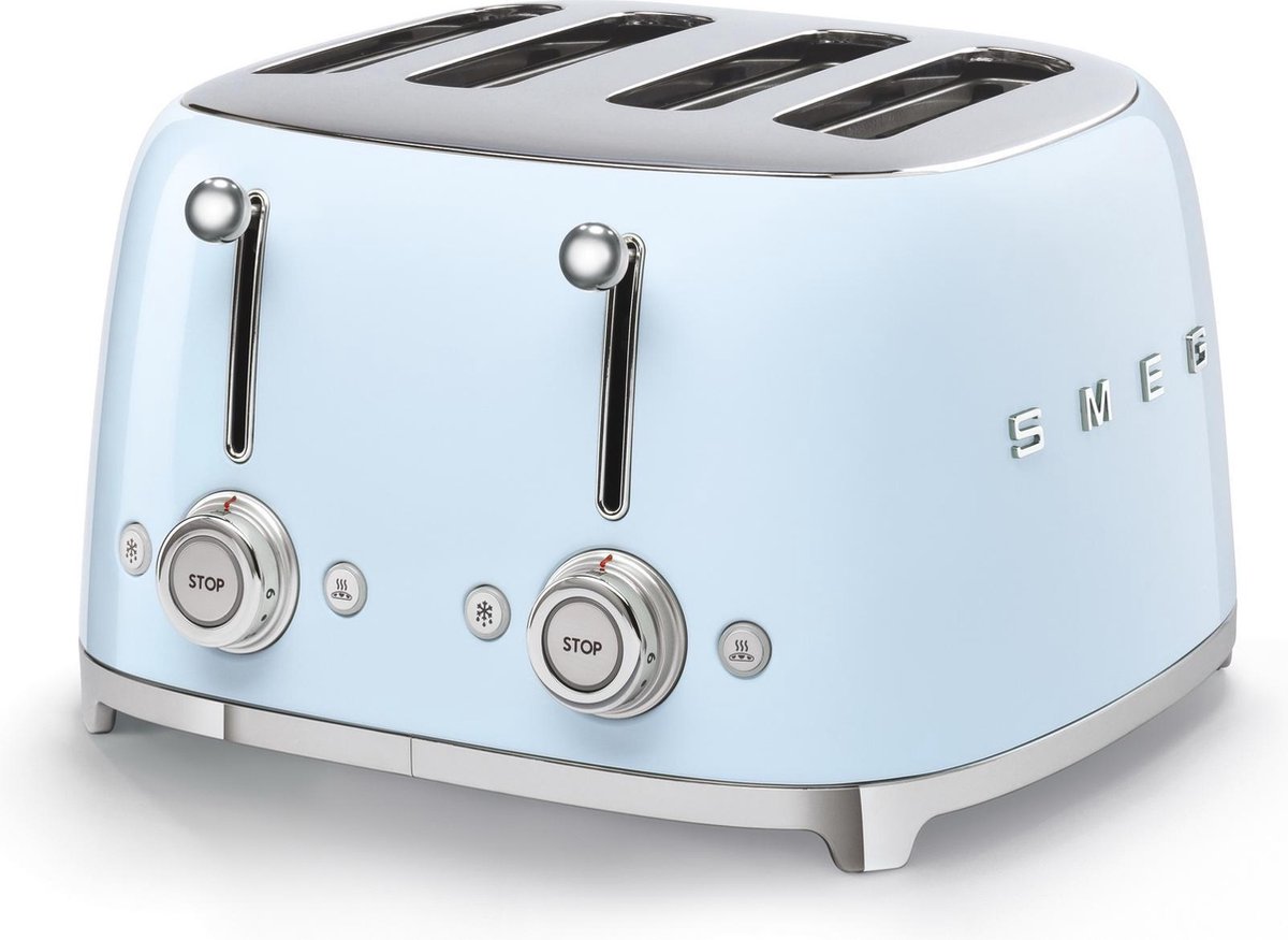 Smeg TSF03PBEU - Broodrooster - Blauw